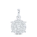 1/2ctw Diamond Cluster Pendant - 01M111338