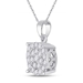 1/2ctw Diamond Cluster Pendant - 01M111338