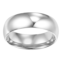 10k White Gold Band 