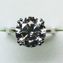 14KW 5CTW Round Solitaire 