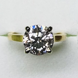 14KY 3Ct Round Solitaire 