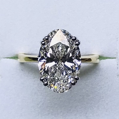 14KY 5CTW Oval Cut Solitaire 