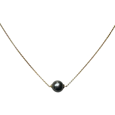 16" Black Pearl Necklace 