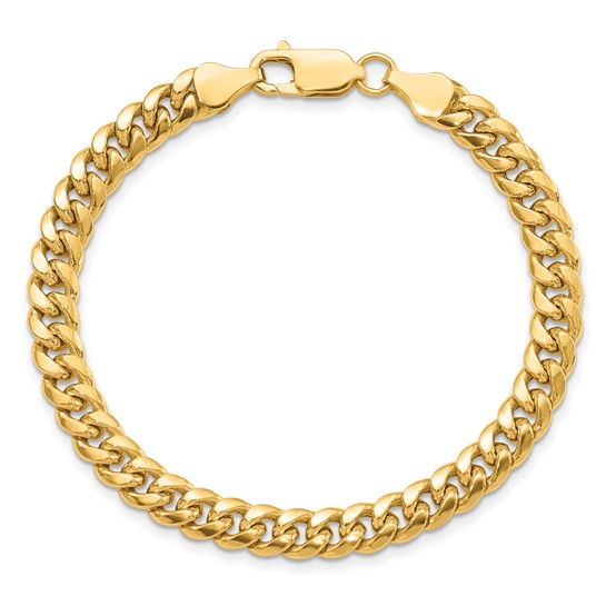 Gents 10K Yellow Gold Cuban Bracelet 6mm 