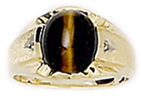 Gents Tigers Eye ring 