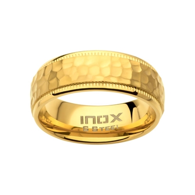 Inox Blacksmith Hammered Band 