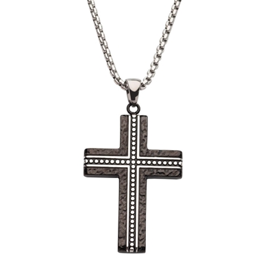 Inox Blacksmith Hammered Cross 