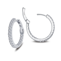 Lafonn 1.60ctw Inside Out Hoop Earrings