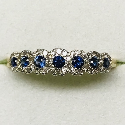 Ladies Sapphire & Diamond Ring 