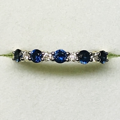 Ladies Sapphire & Diamond Ring 