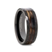 RIFF Black Tungsten Band with Charred Whiskey Barrel & Guitar String Inlay - 04A 1077