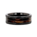 RIFF Black Tungsten Band with Charred Whiskey Barrel & Guitar String Inlay - 04A 1077