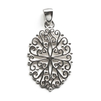 Southern Gates Oval Filigree Pendant