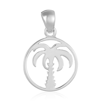 Southern Gates Round Palmetto Tree Pendant