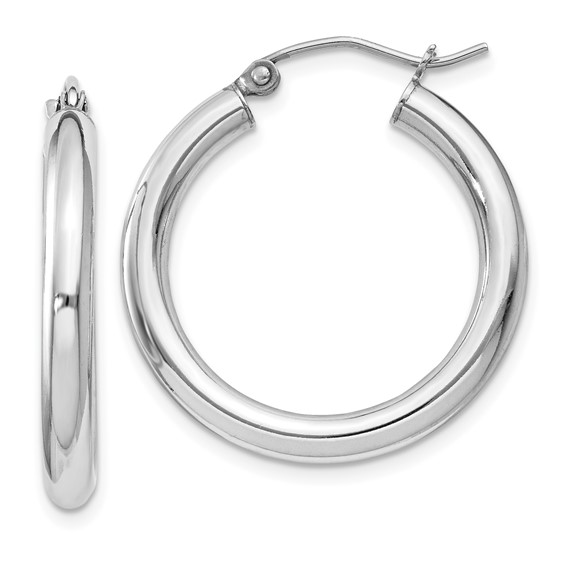 Sterling 30mm Hoop Earrings 