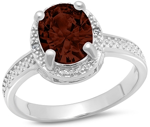 Sterling Birthstone Ring 