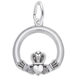 Sterling Claddagh Charm 