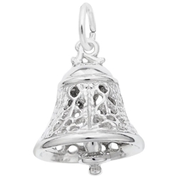 Sterling Filigree Bell Charm 