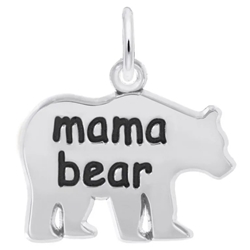 Sterling "Mama Bear" Charm Mothersday,