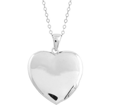 Sterling Polishd Heart Locket 