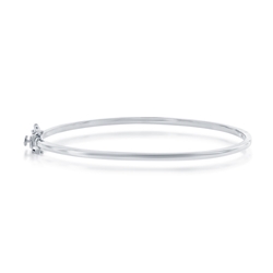 Sterling Polished Oval Bangle 