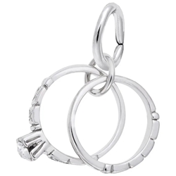 Sterling Wedding Rings Charm 