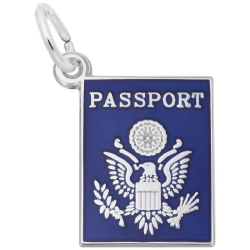 Sterling U.S. Passport Charm 