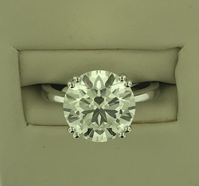 14KW 5CTW Round Solitaire 