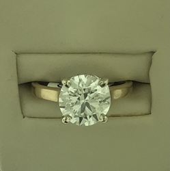 14KY 3Ct Round Solitaire 