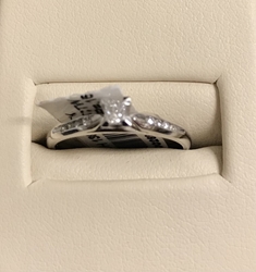 1/4CTW Princess Cut Engagement Ring 