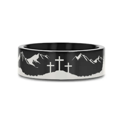 Tungsten Cross Band 