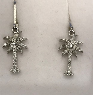 lever back Palmetto Tree Earrings 