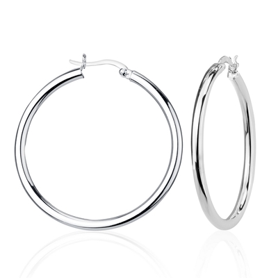 Sterling Hoop Earrings 