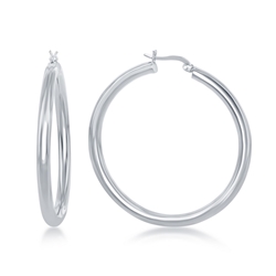 Sterling Hoop Earrings 