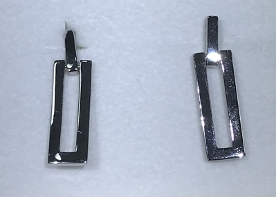 SS Rectangle Fashion Earrings 