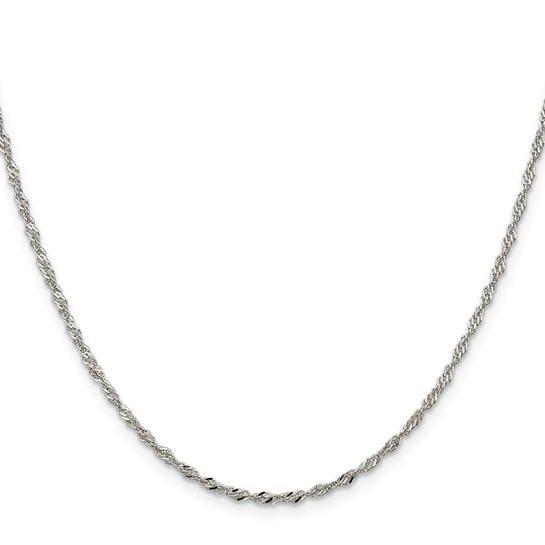 Sterling 22" Singapore Chain 