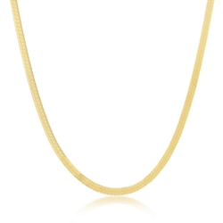 16" Herringbone Chain - Gold Plated 