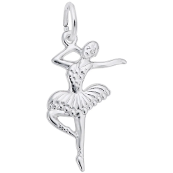 Sterling Ballerina Charm 