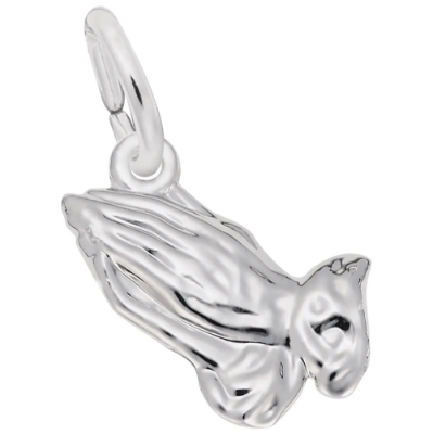 Sterling Petite Prayer Hands Charm 