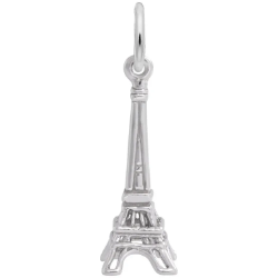 Sterling Eiffel Tower Accent Charm 