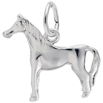 Sterling Horse Charm 