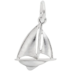 Sterling Sailboat Charm 