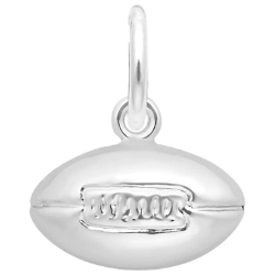 Sterling Football Charm 