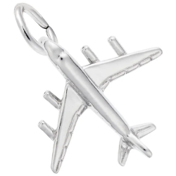 Sterling Plane Charm 