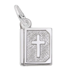 Sterling Bible Accent Charm 