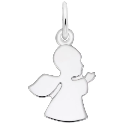 Sterling Petite Guardian Angel Charm 