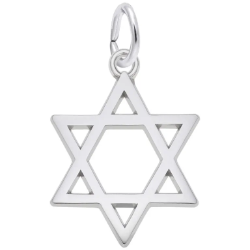 Sterling Star of David Charm 