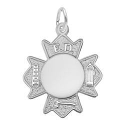 Sterling Fire Department Badge Charm 