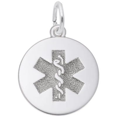 Sterling Med-Alert Charm 