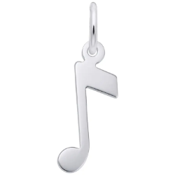 Sterling Music Note Charm 